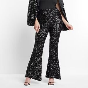 Express Sequin Flare Pant